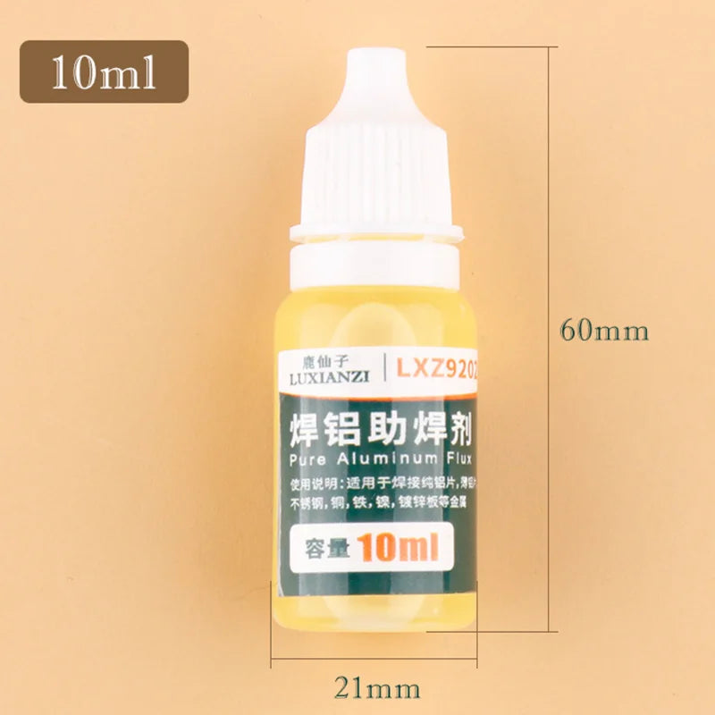 Flux Líquido para Soldadura 10ml | Seguro y Rápido para Aluminio, Acero y Cobre