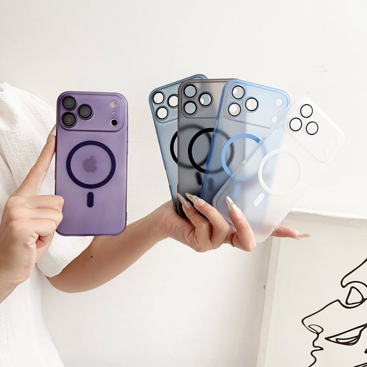 Funda Magnética Magsafe para iPhone 17 / 17 Pro / 17 Pro Max / 17 Air – Slim Transparente y Colores