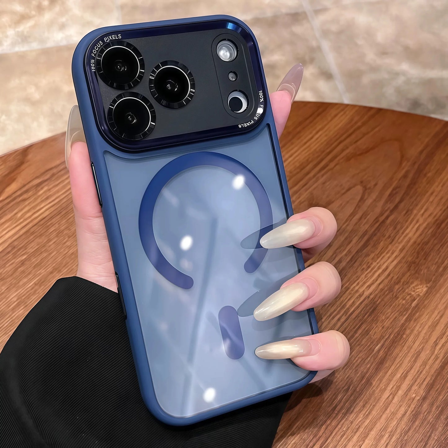 Funda Magnética Transparente Antigolpes para iPhone (Modelos 16 al 17 Pro Max)