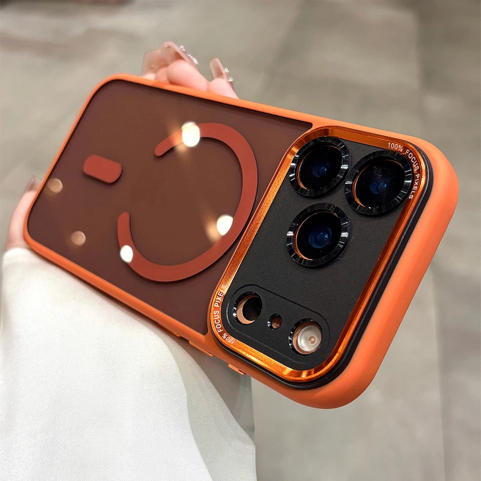 Funda Magnética Transparente Antigolpes para iPhone (Modelos 16 al 17 Pro Max)